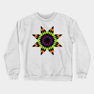 Halloween Star quilt pattern Crewneck Sweatshirt